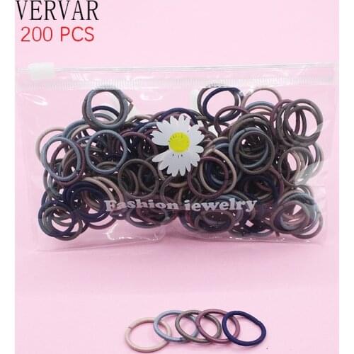 200 Pcs Elastic Hair Bands for Women Hair Accessories Girls Rubber Hair Ties Ponytail Holders Cute Hair Band 2021