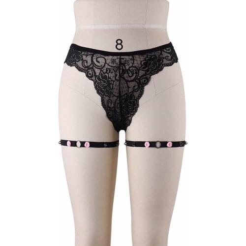 Pink Wedding Bridal Garters Sexy Adjustable Suspenders Belt Women Sock Garters Gothic Stocking Garters Body Harness Belt P0079