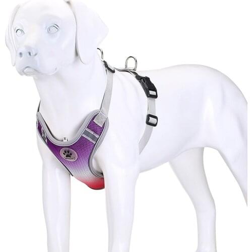 Dog Reflective Harness Vest Soft Breathable Dog Harness Nylon Mesh Vest Harness for Dogs Puppy Collar Cat Pet Dog Chest Strap