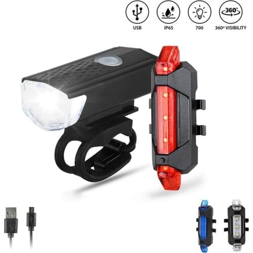 Mini Bicycle Rear Tail Light USB Rechargeable IPX6 Waterproof Bike Light Warning Cycling Tail Taillight Bike LED Light