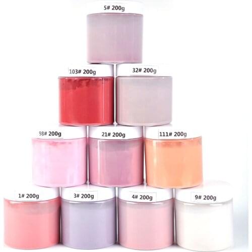 200g/Bottle(7.05Oz) Nail Art Dipping Powder Natural Fast Dry Without Lamp Cured Glitter Acrylic System Dust Nail Dip Powder Tc95
