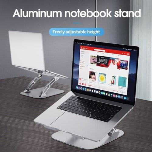 2021 Adjustable Aluminum Alloy Laptop Holder Foldable Multi-Angle Laptop Stand Adjustable Laptop Cooling Stand Notebook Stand