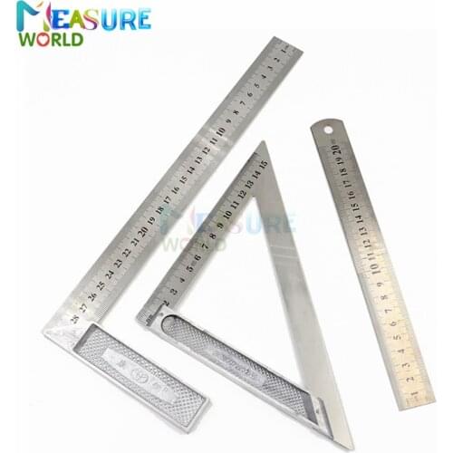 300mm Aluminum Alloy Square Ruler 90 Degree Right Angle Turning Ruler Woodworking Measuring Tools Gauge Dropshipping