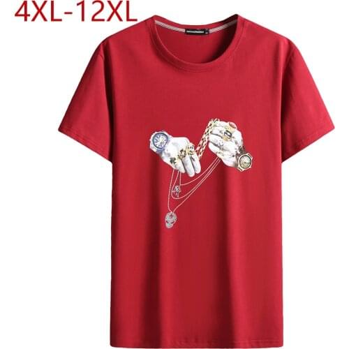 7 Colors Summer Men Women Cotton T-Shirts Short Sleeve Oversized T Shirt Loose Men Elasticity Tee-shirt Plus Large Size 4XL-12XL