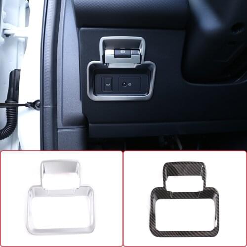 ABS Chrome Electronic Hand Brake P Button Tailgate Switch Decoration Frame Cover For Landrover Range Rover Evoque 2020 Accessory