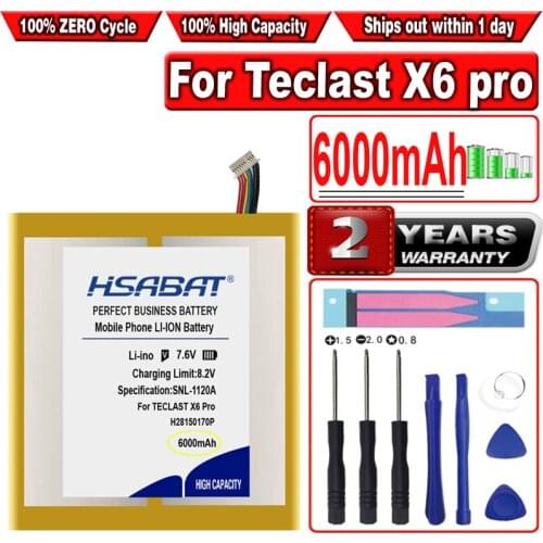 HSABAT 6000mAh Battery for Teclast X6 pro H28150170P Tablet PC