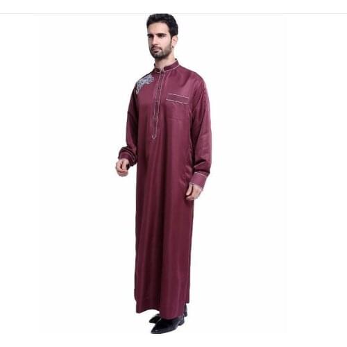 Arab Muslim Clothing for Men The Middle East Arab Male People Dress Thobe Arabic Islamic Abayas Dress Indian Mens Robe
