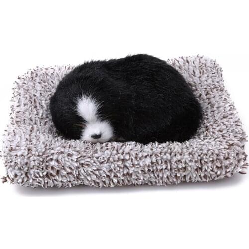 Car Stuffed Toys Lovely Simulation Animal Labrador/Husky Doll Plush Sleeping Dogs Toy Kids Car Decorations Birthday Gifts