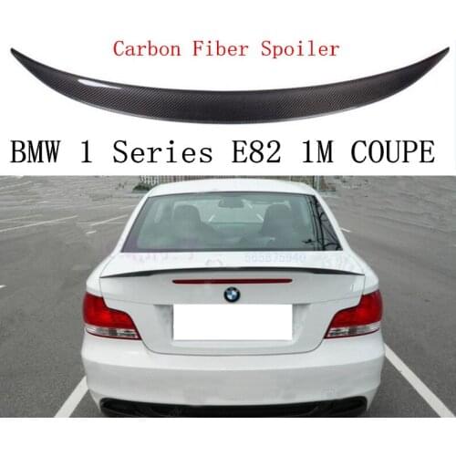 Auto Carbon Fiber Spoiler For BMW 1 Series E82 COUPE 120i 130i 135i 2007-2018 Rear Wing Spoilers High Quality Car Accessories