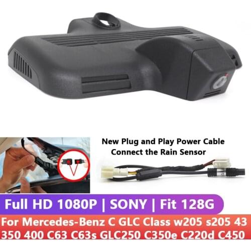 Full HD Car DVR Wifi dash cam front and rear For Mercedes-Benz C GLC Class w205 s205 43 350 400 C63 C63s GLC250 C350e C220d C450