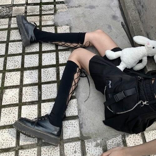 Bandage Hosiery Hot Stockings Kawaii Lolita Sexy Underwear Fashion Nightclubs Stocking Black Lingerie for Women Girl Friend Gift