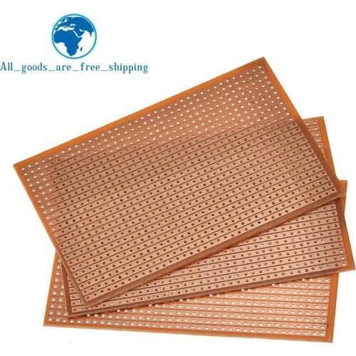 10PCS DIY 6.4x9.5 6.4*9.5CM Prototype Paper PCB Universal Experiment Matrix Circuit Board Single Row Continuous Hole 64x95mm