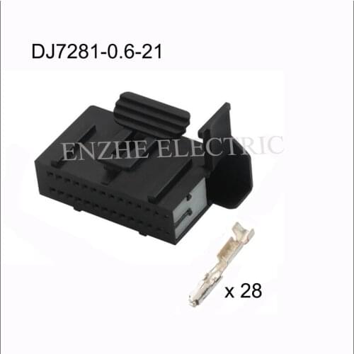 Car ECU wire male female socket connector Harnes cable 28 pin automotive Plug Include terminals seal DJ7281-0.6-21