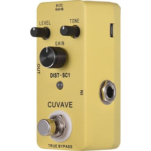 Classic Distortion Guitar Effect Pedal True Bypass Full Metal Shell