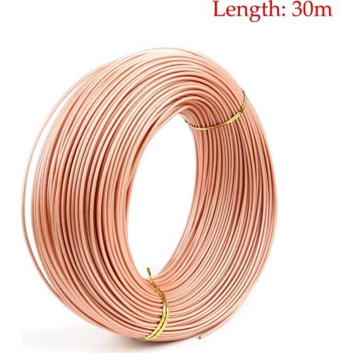 Areyourshop 30M 50Ohm RG316D Coaxial Cable Connector Mil-C-17/152 D.S Double Shielded Pigtail 98ft