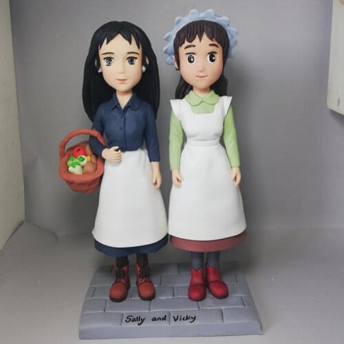 Fantasy Custom Anime Character Dolls 18-24cm Height Customized Handmade Costume Action Props Cute Little Girl Dolls Figures