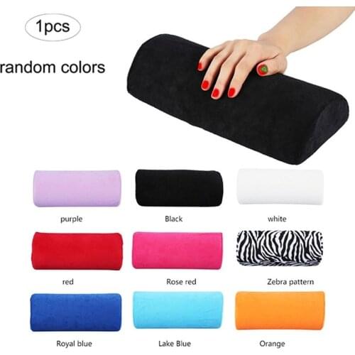 Hot Sell Professional Half Hand Cushion Rest Pillow Long Nail Art Design Manicure Soft Column Dropshipping