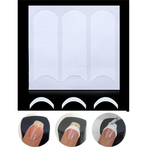 1pack White French Manicure Strip Nail Decal Art Form Fringe Guides Sticker DIY Line Tips Designer Nail Stickers Nail Art