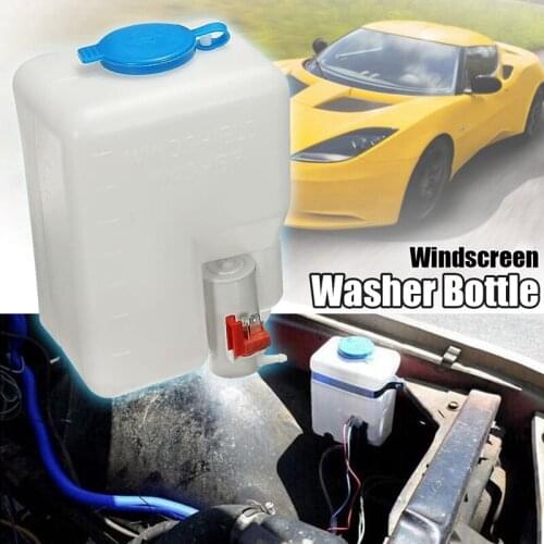NEW-Universal Car Windshield Washer Pump Washer Fluid Reservoir Bottle Kit Washer System with Pump Jet Button Switch 160186