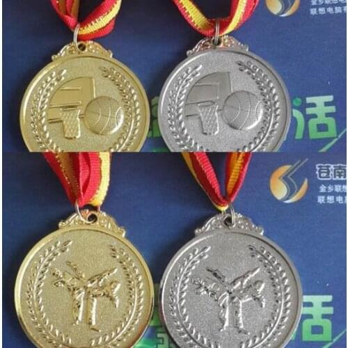Wholesale Zinc Alloy Medal Souvenirs Customize Logo Medal for Football / Basketball/ Swimming / Martial Arts Free shiping