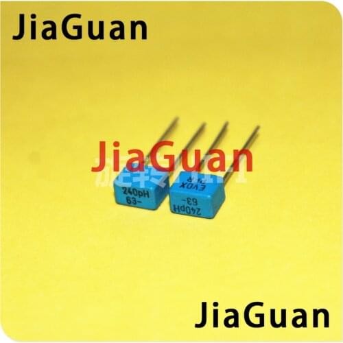 20PCS NEW EVOX PFR5 240PF 63V P5MM MKP 241/63V film EVOX-RIFA PFR 241 240pf/63v 0.24NF 240P blue 240pF