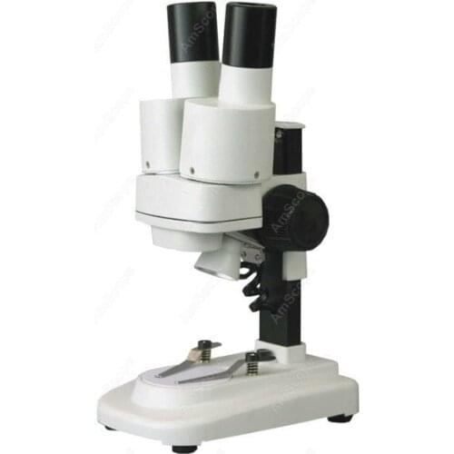 Portable LED Stereo Microscope-AmScope Supplies Portable LED Stereo Microscope 20X