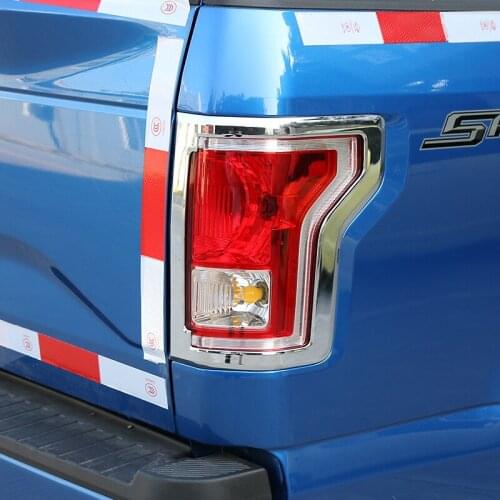 SHINEKA ABS Auto Rear light Cover Tail lamp Cover Frame Exterior Accessories For Ford F150