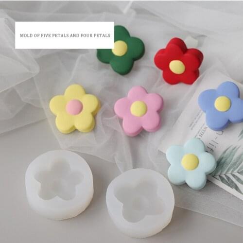 3D Flower Shape Silicone Mold Aromatherapy Plaster Mold for DIY Decoration Making Soap Candle Melt Resin Polymer Clay