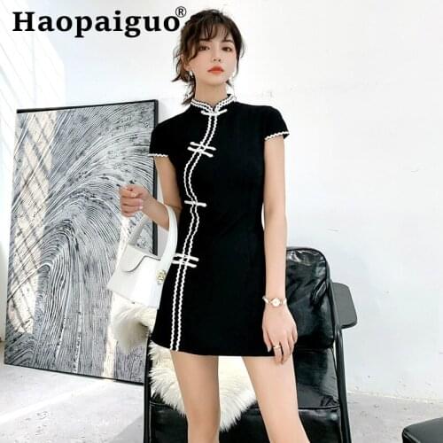 S-XXL Plus Size Modis Vintage Two Piece Set Qipao Style Shirt Blouse and Short Pants Women 2 Piece Set for Internet Celebrity