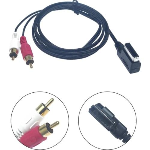 1 PCS Car MDI/AMI Interface To 2-RCA Male AUX Cable For Audi Volkswagen Audio Music Wire Aux Adapter