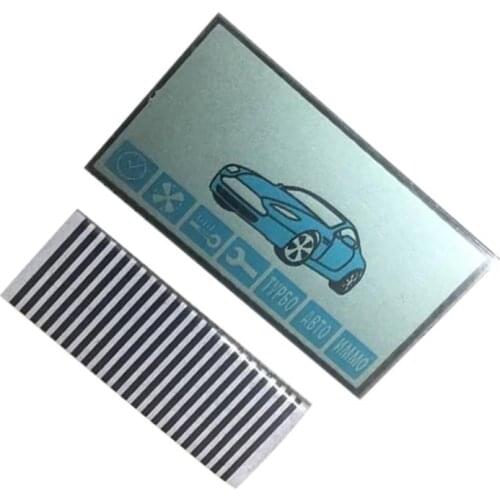 Wholesale 4pcs/lot A91 LCD display for Russian 2-way Starline A91 lcd remote control key Fob with flexible cable