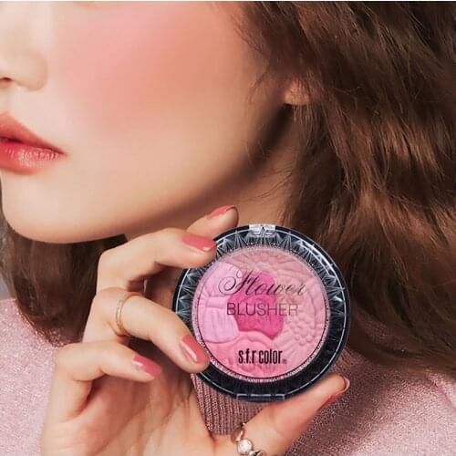 5 Colors Face Blush Mineral Pigment Blusher Powder Brozer Cosmestics Professional Blush Contour Shadow Palette Face Cosmetics