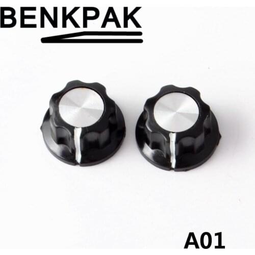 5pcs A01 Bakelite Knob, 20MMxH11.5MM Mounting Hole 6MM, For Rotary potentiometer & Encoder & Rotary Switch