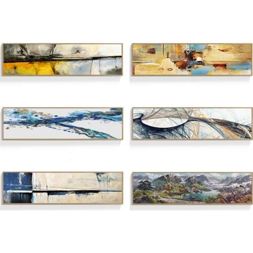 Abstract Color Matching Line Curve Decoration Painting Modern Minimalist Wall Mural Light Luxury Bedroom Room Hotel Painting