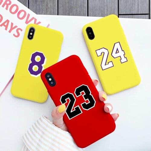 Basketball clothing Number soft Sport Phone Cases for iPhone 11 12 Pro Max XR X XS MAX Soft Cover for iphone 7 8 6S Plus SE 2020