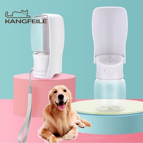 KANGFEILE 350 Ml Dog Water Bottle Dispenser Pet Feeders Bowls for Dogs Cats Portable Drinking Water Cup Pet Products D2354