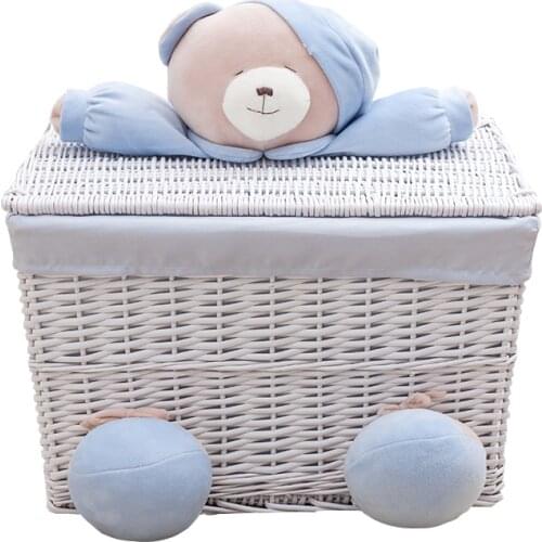 Household Laundry Basket Storage Basket Storage Basket Rattan Knitting Creative Covered Storage Box Home Organization