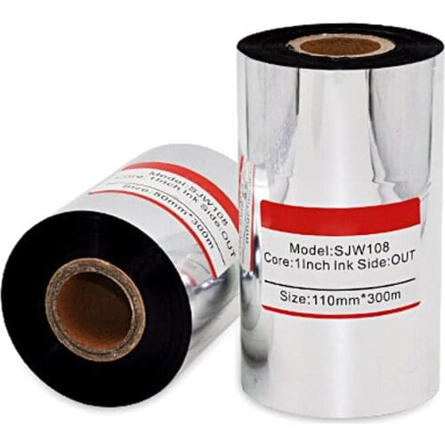 110mm*300m PET Label Using C8530 Resin Ribbon for Thermal Printer