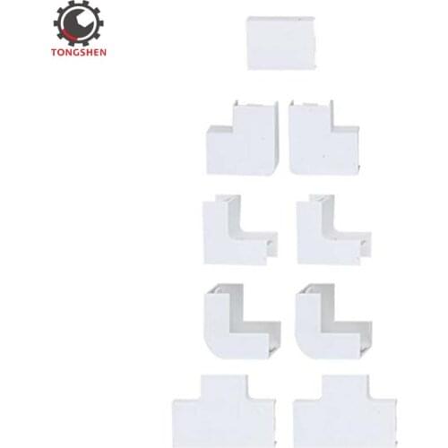 Cable Concealer Connector Accessory Elbow Connectors for Wire Cover Cable Trunking Accessories PVC Cable Channel Fittings Angle