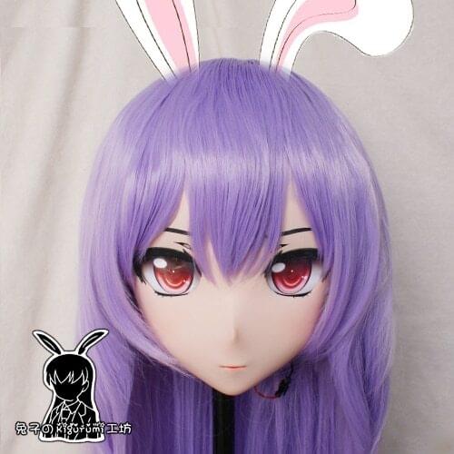 KM5153)Quality Handmade Female/Girl Resin 3/4 Head Japanese Cartoon Character Cosplay Kigurumi Mask Crossdresser