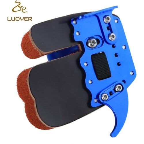 Luoyer Archery Cow Leather Finger Guard Archery Finger Tab Advanced Finger protect Right Hand Shooting