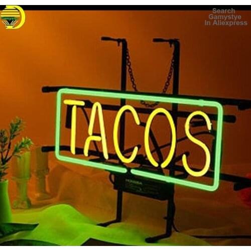 Neon Signs Love For Tacos Bar Light TACOS Lets Get Tacos Till Death Neon Light Sign Neon Wall Signs Neon Words for Wall Room