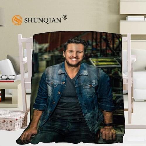 Custom Luke Bryan Blanket Blending Fabric 56x80inch 50X60inch 40X50inch Sofa Bed Throw Blanket Kid Adult Warm Blanket
