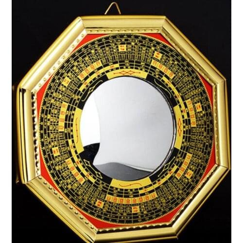 Open light alloy eight diagrams mirror evil spirit to attract money to open fortune Convex concave mirror geomancy blocked