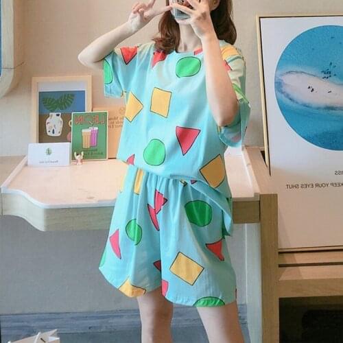 Pijama Womens Pajamas Sets for Women Summer Pijama Sleepwear Suits with Shorts Home Clothes 2021 Pyjama