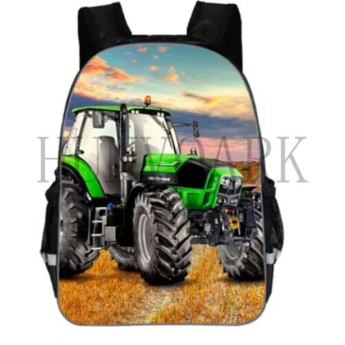 11/13/16 inchTractor School Bag For Boys Orthopedic Kid Toddler Backpack Schoolbag Cartoon Best School Backpacks