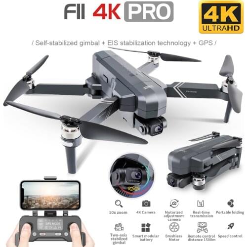 SJRC F11 PRO 4K GPS Drone With Wifi FPV 4K HD Camera Two-Axis Anti-Shake Gimbal F11 Brushless Quadcopter Vs SG906 Pro 2 Max Dron