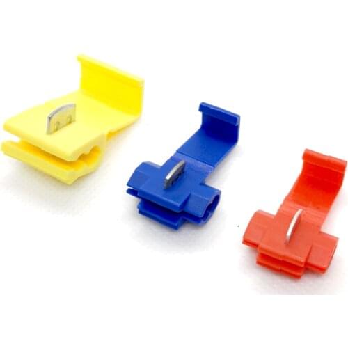 30Pcs Wire Connector Scotch Lock Snap Non Destructive Without Breaking Cable Insulated Crimp Quick Splice Electrical Terminals