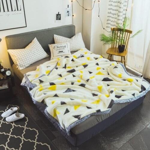 1.8 Kilograms Thick Warm Fluffy Super Soft Raschel Blankets Double Layer Winter Mink Throw Fat Quilts Single Twin Size Blanket