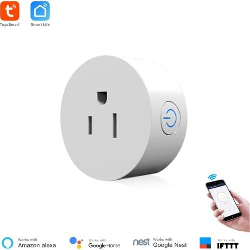 Tuya Smart Socket US standard WiFI Outlet Energy Monitoring Alexa Google Home Compatible Wireless Control